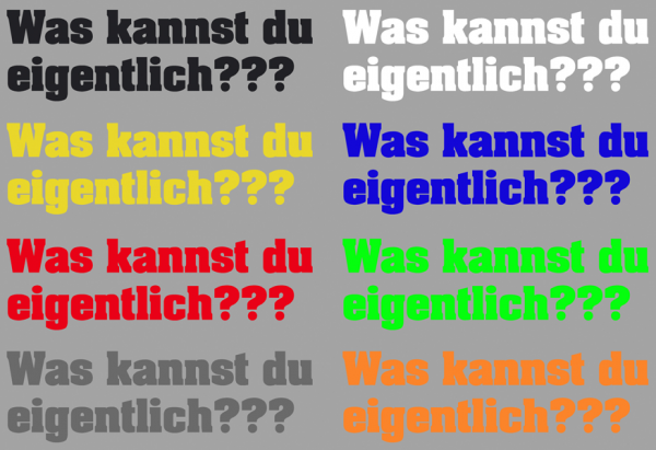 Aufkleber Was kannst du eigentlich